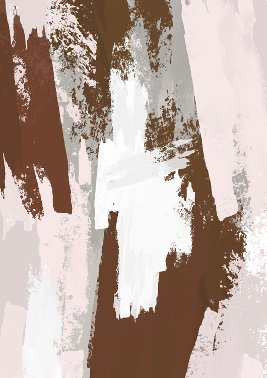 Poster Abstract mocha paint memories
