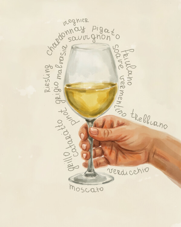Poster White Wine