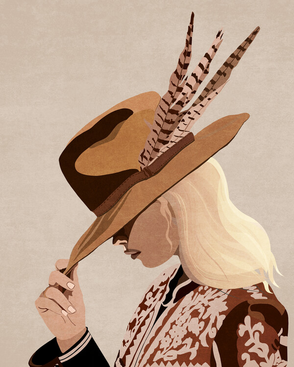 Canvas Print Cowgirl