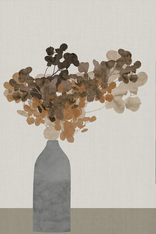 Poster Rust Brown Dried Flowers