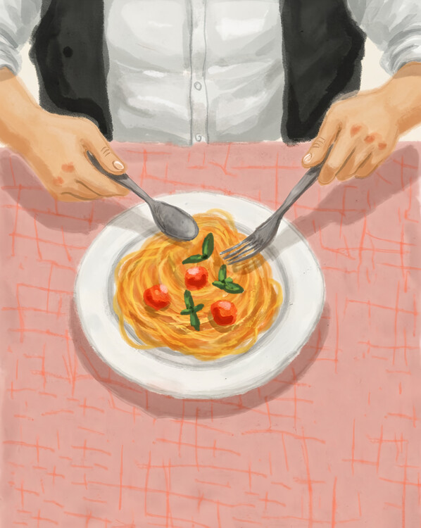 Poster Eating Pasta