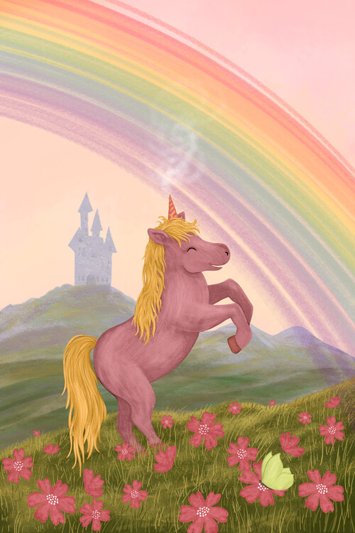 Canvas Print Rainbow Unicorn