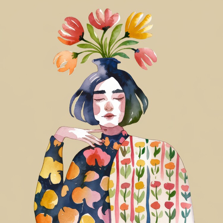 Canvas Print Blooming Identity