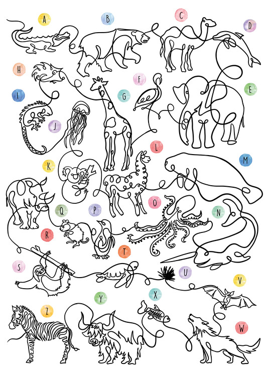 Poster The Animal Alphabet