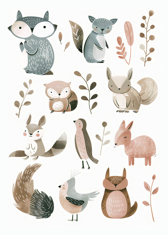 Plakat Cute Animals No 2