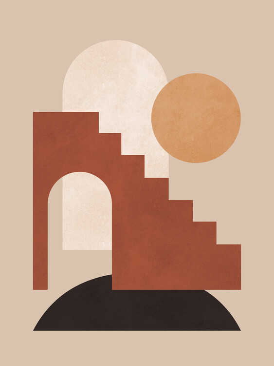 Levně Plakát, Obraz - Geometric composition 4, Vitor Costa, 30 × 40 cm