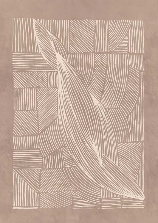 Plakát Abstract Irregular Lines