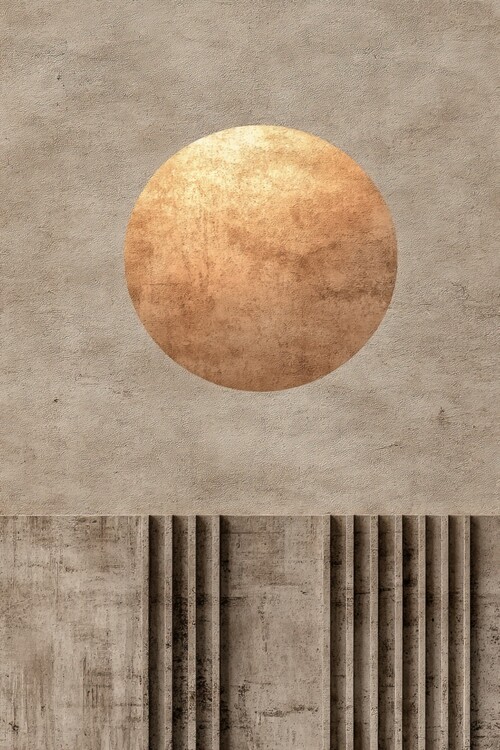 Poster Textured Moon