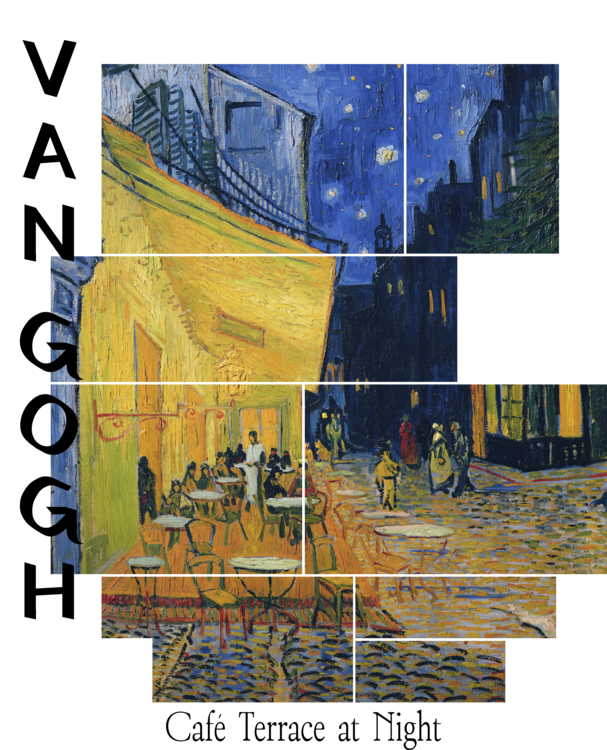 T-shirt Cafe Terrace at Night