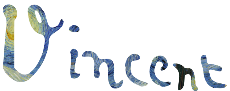 T-shirt Vincent Van Gogh - Starry Night in Signature