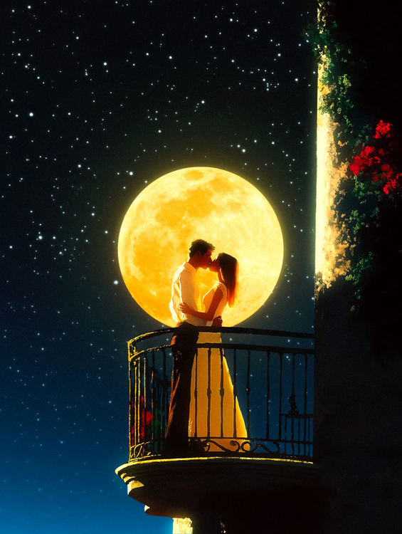 Poster Love Under The Moon