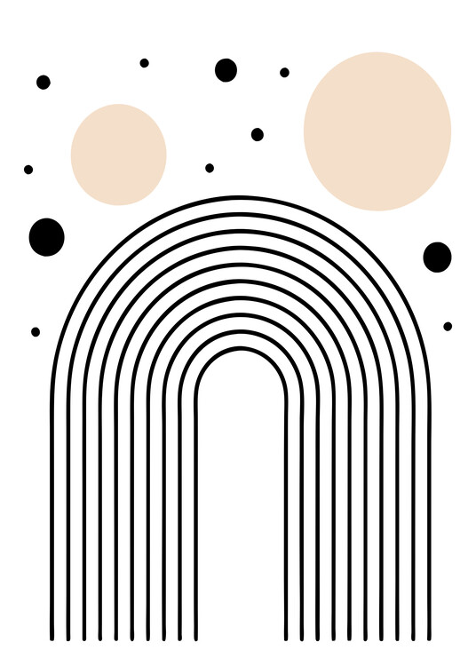 Плакат Minimalist Rainbow