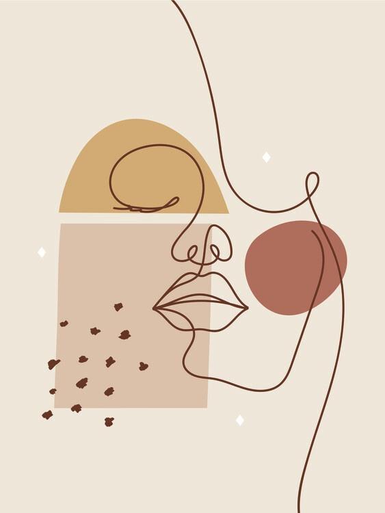 Canvas Print Line Art 02