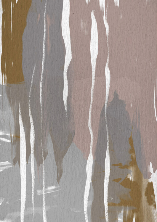 Poster Mocha Abstract Painting
