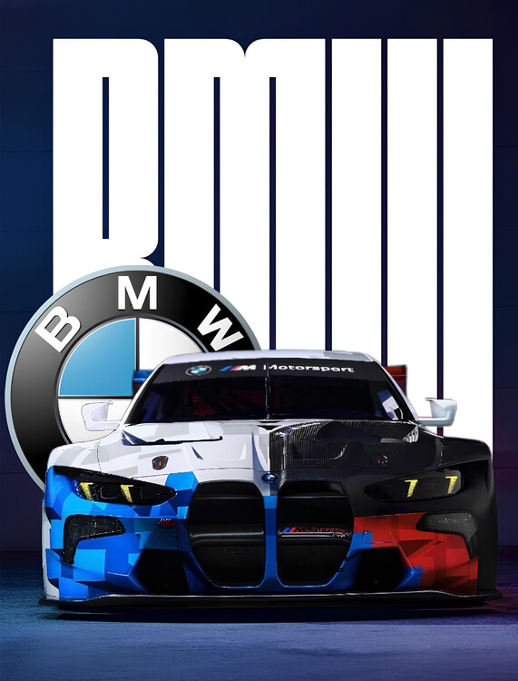 Poster Split Personality: BMW M Motorsport - Where Racing Meets Art
