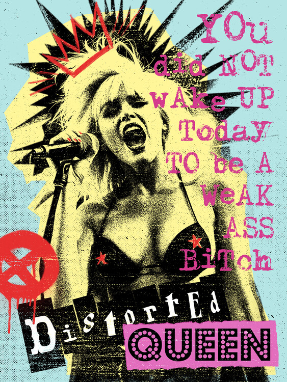 Poster Distorted Queen