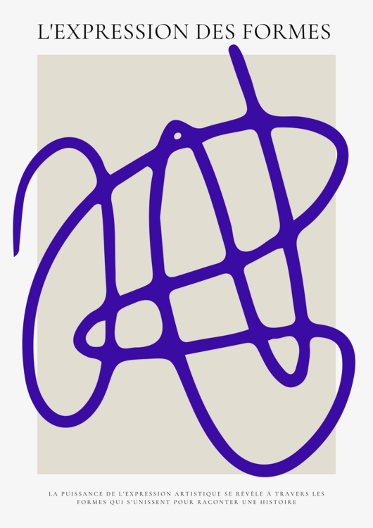 Poster Signature Abstraite