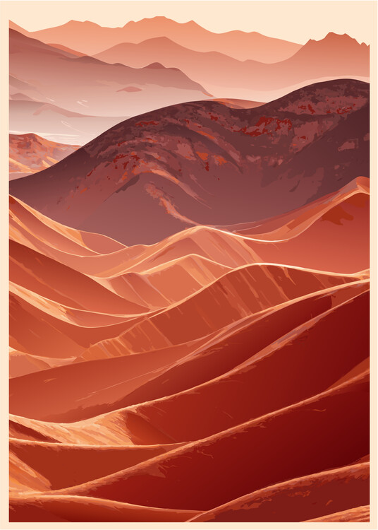 Плакат Desert Dunes Landscape