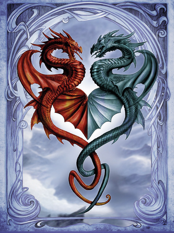 Canvas Print Draconic Tryst