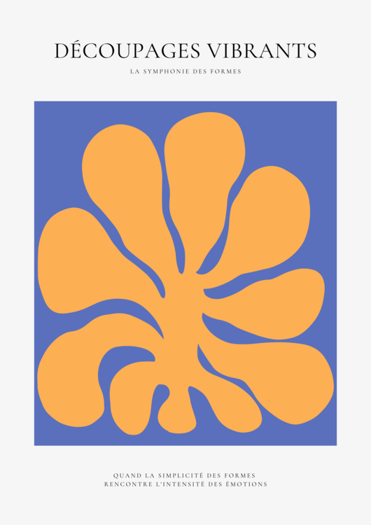 Poster Tourbillon Floral