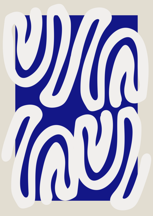 Poster Contours en mouvements