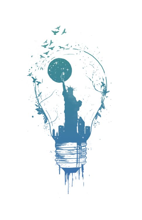 T-shirt Big city lights