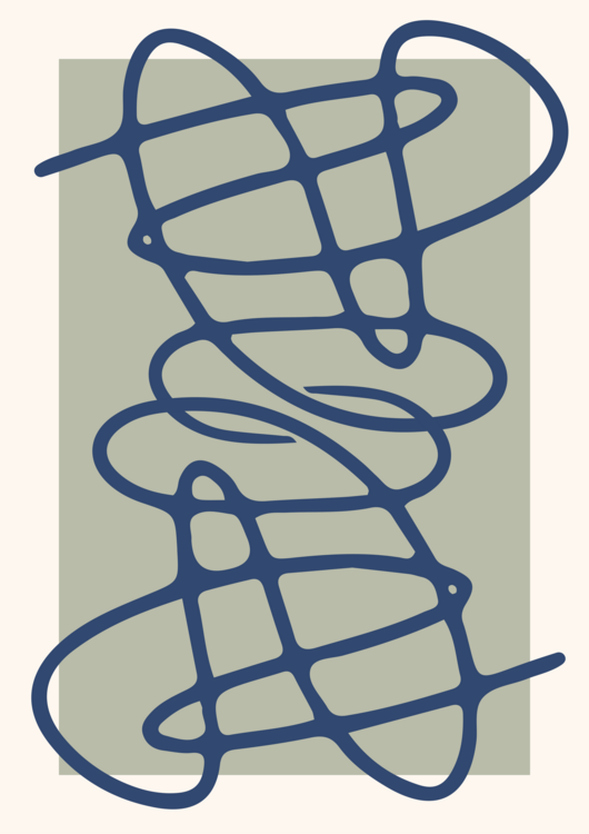 Poster Signature abstraite