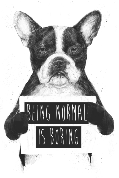 T-shirt Being normal is boring