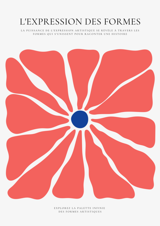 Poster Fleuraison rouge