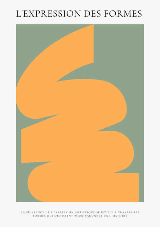 Poster Evocation abstraite