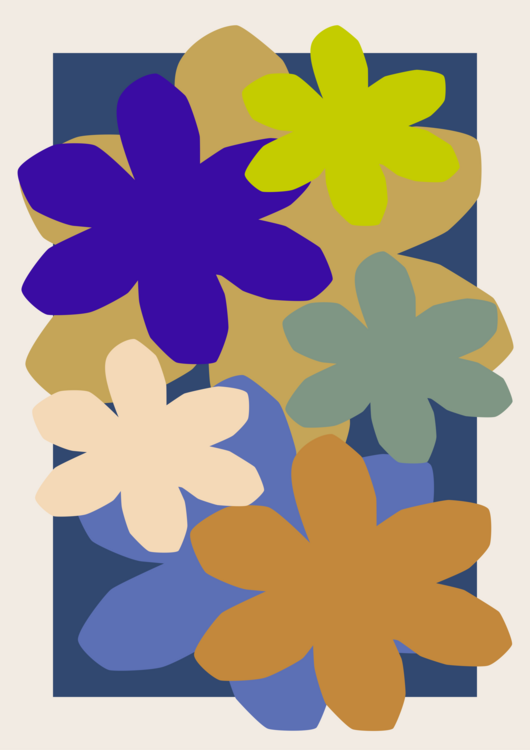 Poster Fusion florale