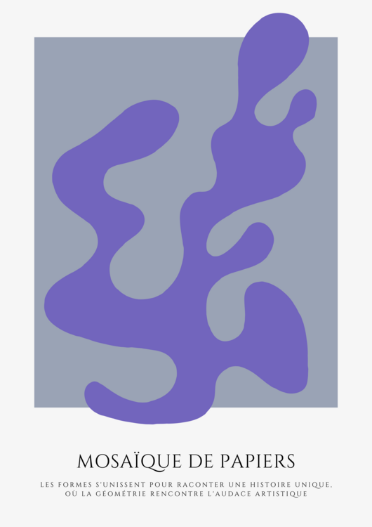 Poster Feuille découpée