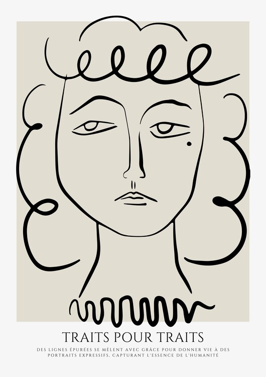 Poster Femme dessinée