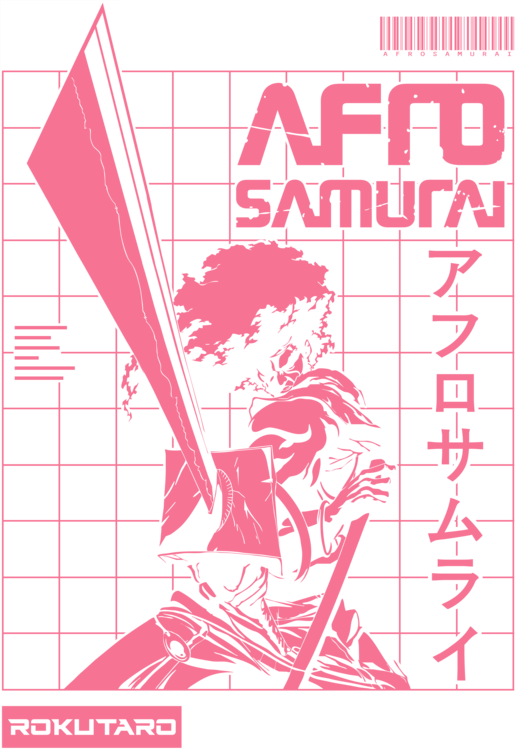 T-shirt Afro Black Samurai