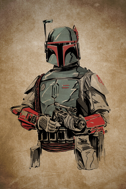 Poster Mandalorian Bounty Hunter