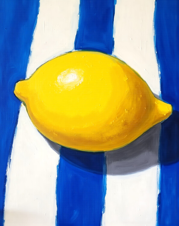 Poster Lemon & Stripes