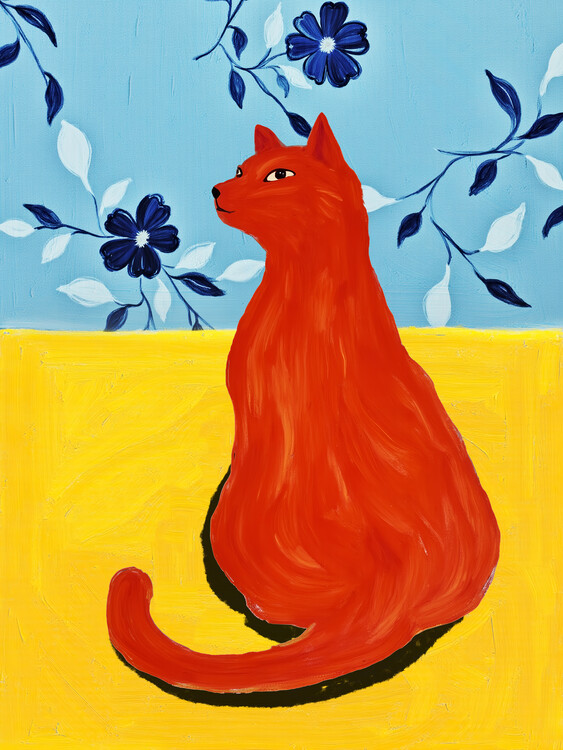 Poster Red Cat