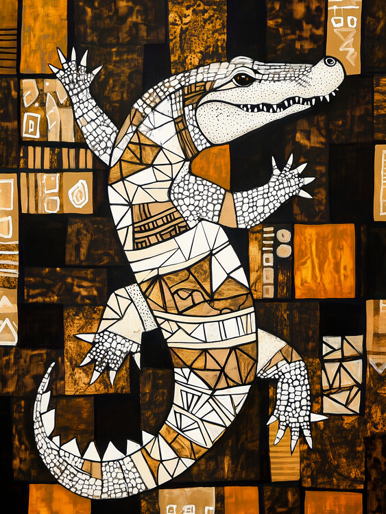 Плакат Abstract Crocodile