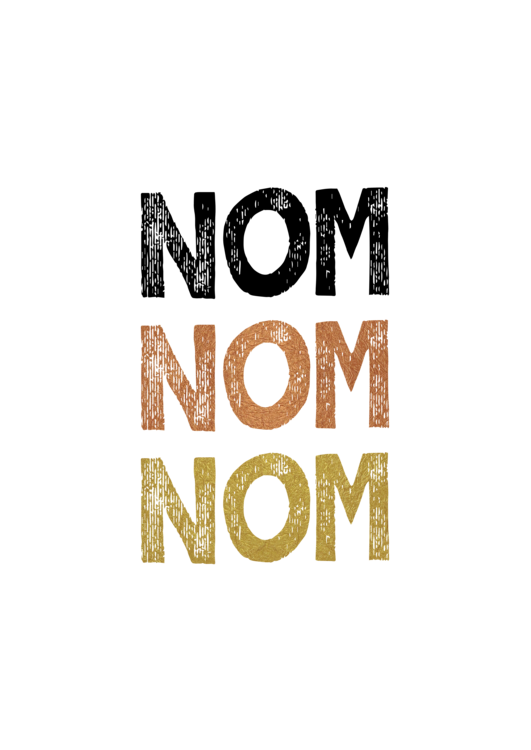 T-shirt Nom Food Quote