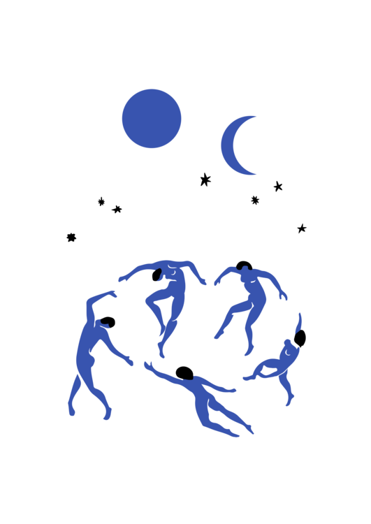 T-shirt Blue Dancers