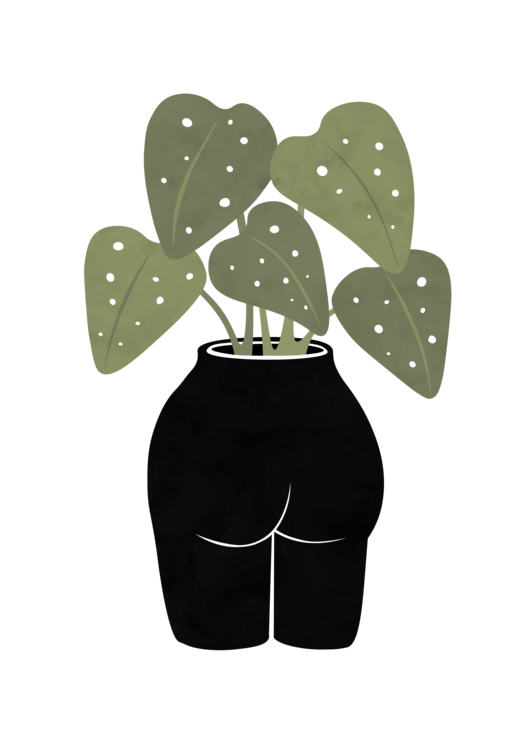 T-shirt Butt-anical Vase