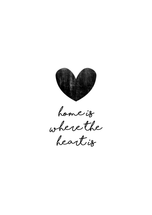 T-shirt Home Is Where The Heart Is