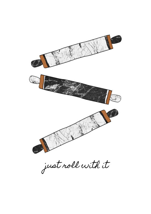 T-shirt Just Roll With It