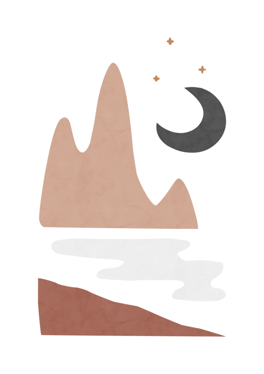 T-shirt Landscape & Moon