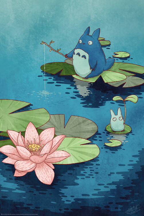 Poster Fishing in the pond