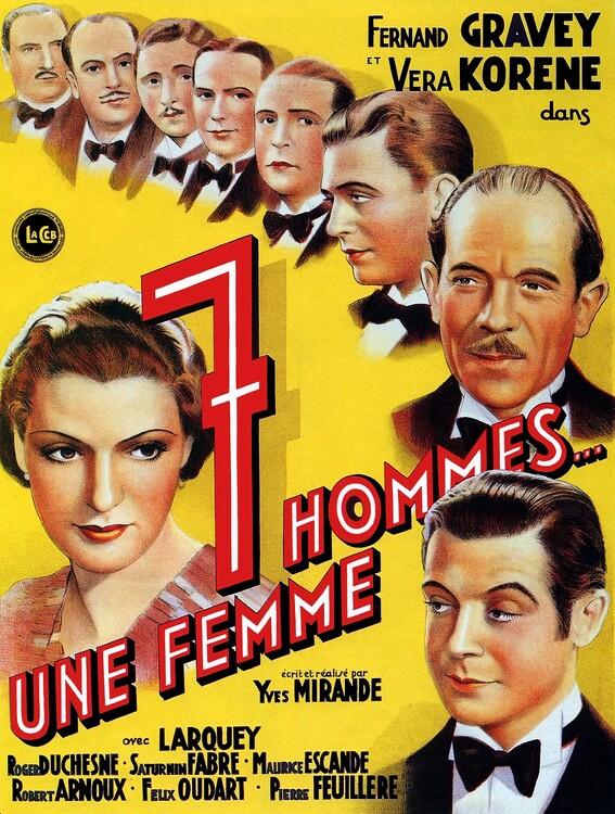 Plakát Seven Men, One Woman (1936)