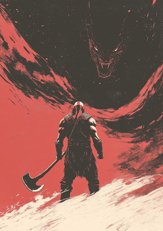 Plakát There's only one God for war