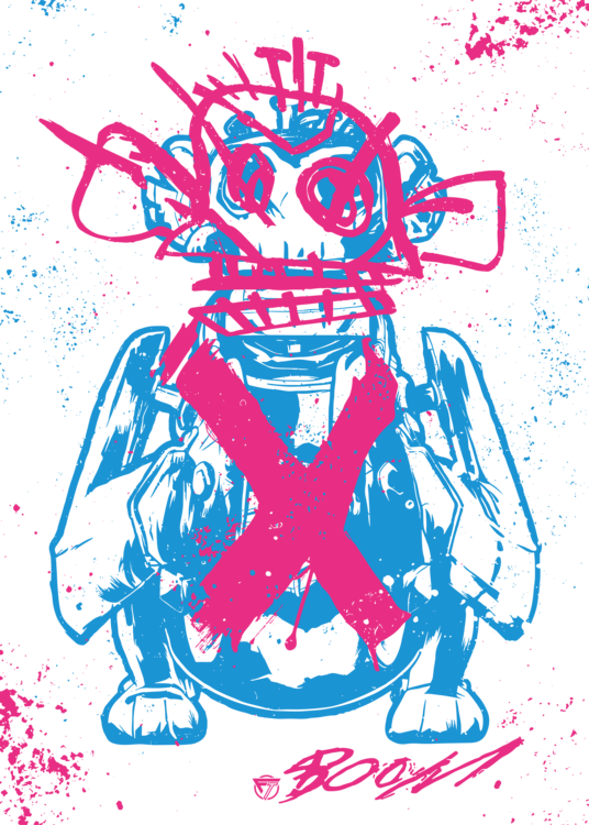 T-shirt Jinx Monkey Graffiti