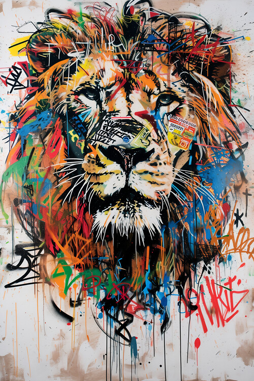 Poster Trendy Lion