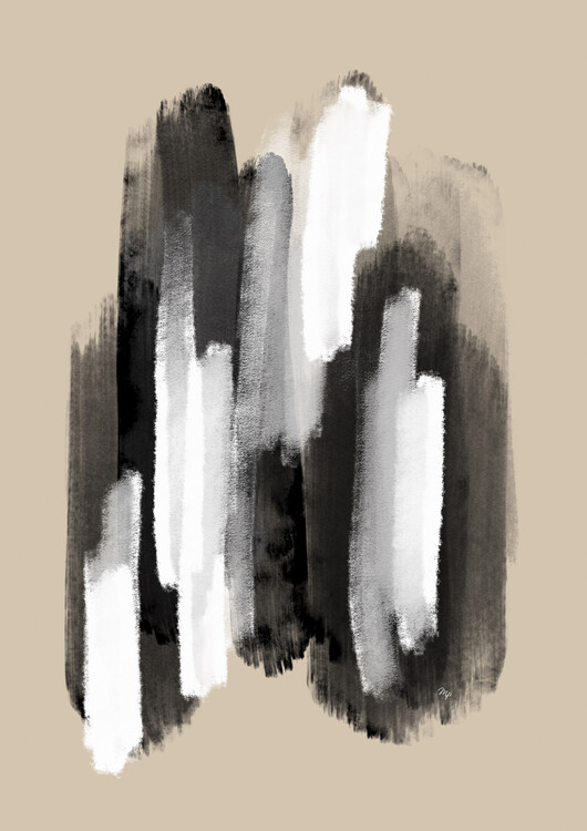 Плакат Beige Paint Strokes